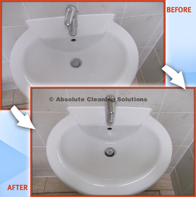 Before and After Bathroom Cleaning