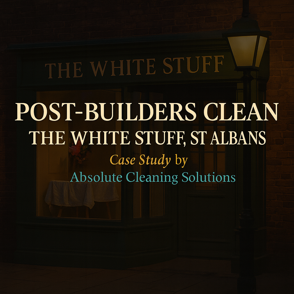 Retail Renovation Clean-The White Stuff St Albans