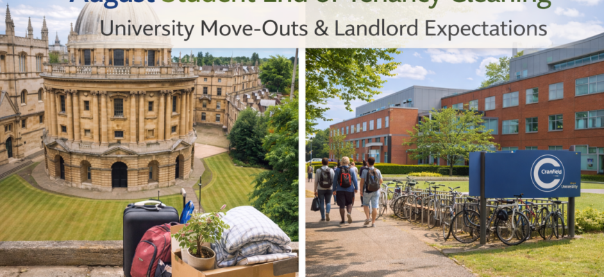 August Student End of Tenancy Cleaning: Peak Turnover & Landlord Expectations